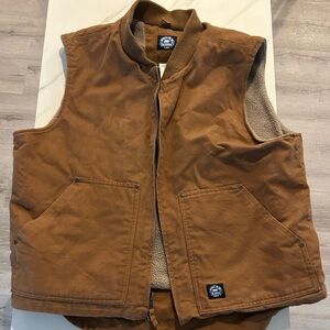 Polar King men’s fleece lined XLG Brown Sleeveless Vest